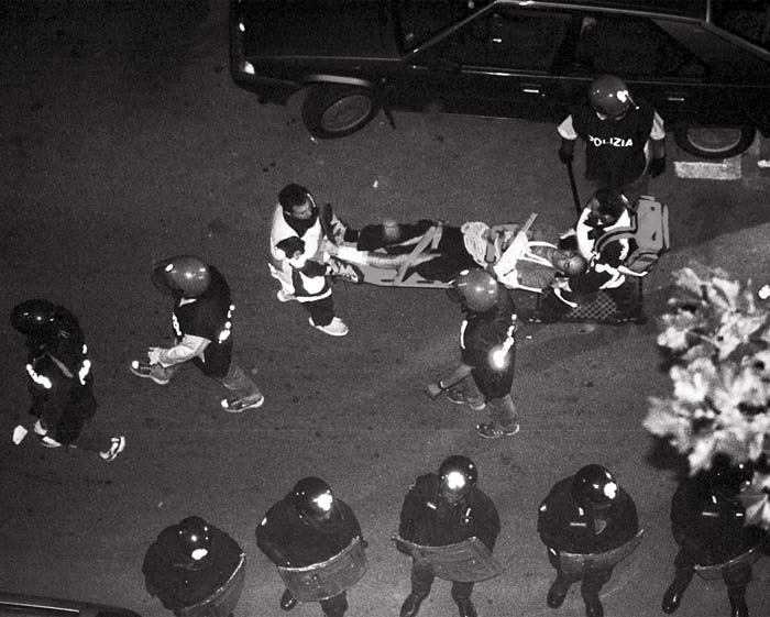 School A. Diaz raid, Genoa, July 2001