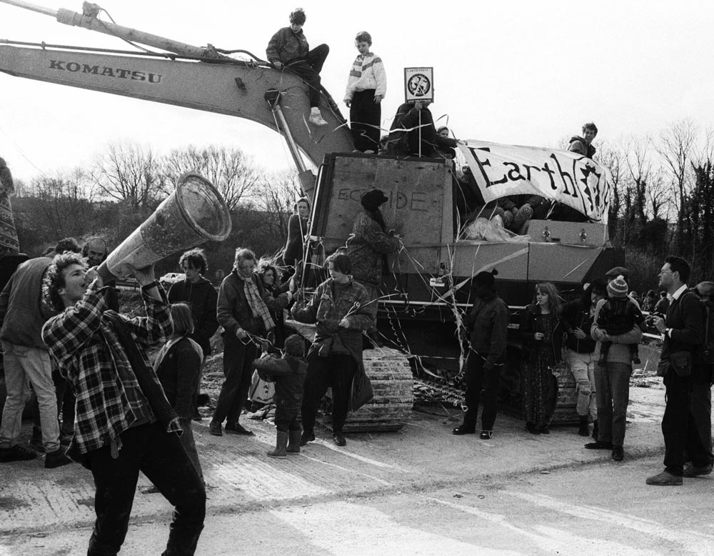 Twyford Down protest 1992